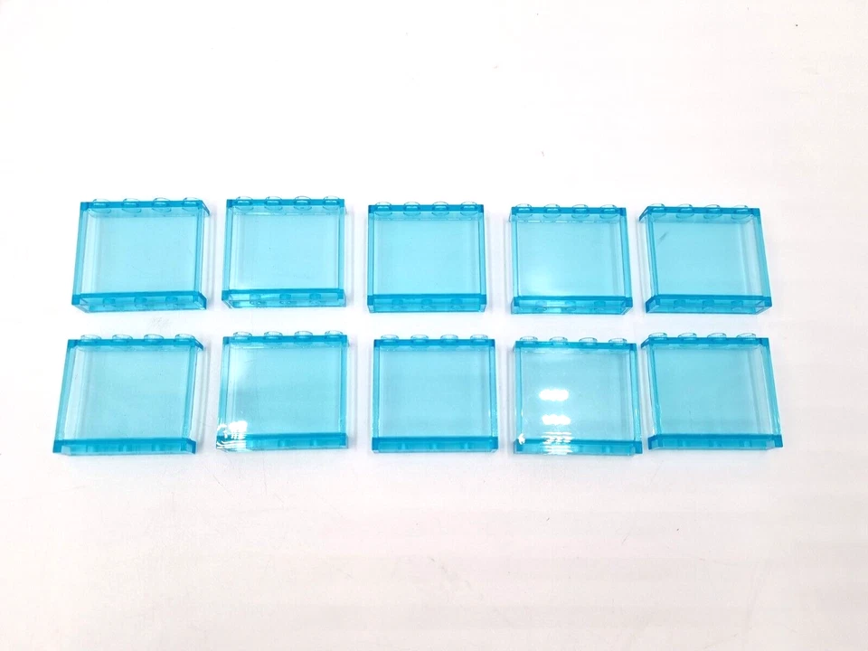 Lego Fenster 1x4x3 transparent blau 10 Stück Paneel 4215 Neu Panel - Bild 1 von 1