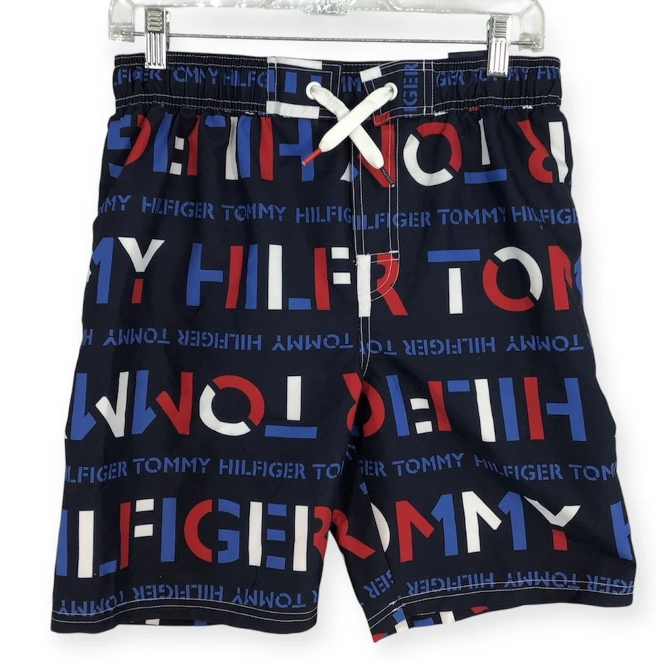 Nuovi costumi da bagno Tommy Hilfiger Big Boys stampa stencil scegli taglia prezzo al dettaglio consigliato: $ 44,50 - Immagine 1 di 4