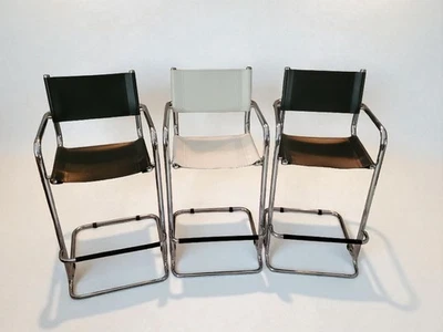 Taburete de bar cromado al estilo de Mart StamVintage excelente estado Foto 1 de 4