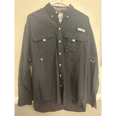 Columbia PFG Long Sleeve Shirt – Size Medium – Camo Accent, Omni-Shade, Vented - Imagem 1 de 4