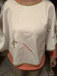 Christ Baum Decke Weihnacht Tannen Rock Hülle Friseur Umhang Handarbeit Bestickt - Bild 1 von 17