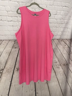 Vestido Old Navy Para Mujer 3X Plus Rosa Sin Mangas Midi Cambio Clásico Línea A Nuevo sin Etiquetas Foto 1 de 4