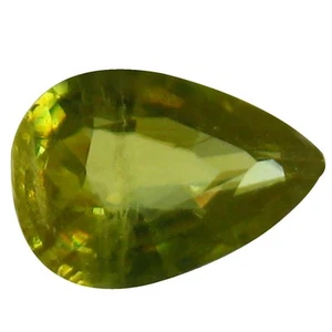 1,12 ct exquisite Birne (8 x 6 mm) unbeheizt Pakistan Sphene lose Edelstein - Bild 1 von 1