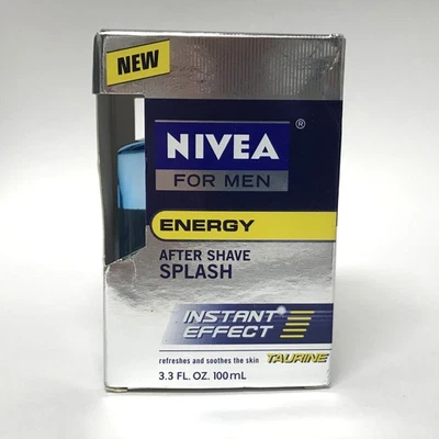 Salpicaduras Nivea for Men Energy After Shave, 3,3 fl oz | Taurina efecto instantáneo | Nuevo en caja Foto 1 de 4