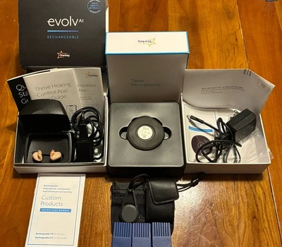Audífonos recargables personalizados STARKEY EVOLV AI y micrófono de mesa Starkey Foto 1 de 4