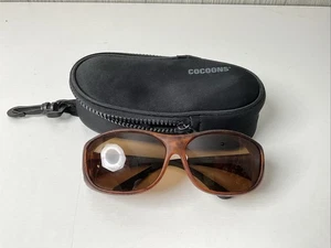 Cocoons C407A braune Kunststoff Flex2Fit Sonnenbrille bernsteinfarbene Gläser mit Etui - Bild 1 von 12