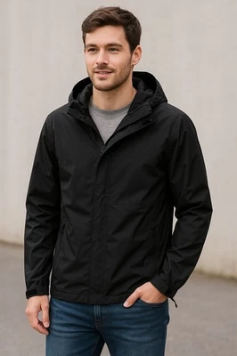 32 Degrees Cool Black Lightweight Jacket Hooded Windbreaker Men's M - Image 1 of 4
