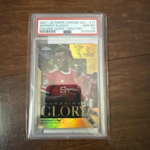 2021 TOPPS CHROME CHAMPIONS LEAGUE CHASING GLORY #11 ANTHONY ELANGA PSA 10 pop2  - Picture 1 of 2