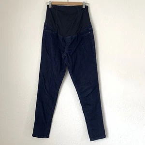 Isabel Umstandsjeans 4/27 dunkle Waschung blau über Baucheinsatz Stretch Jegging - Bild 1 von 12