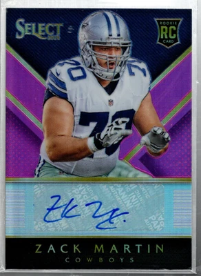 A7061- 2014 Select Rookie Autographs Prizm Fuchsia #RAZM Zack Martin Auto /199 - Image 1 of 2