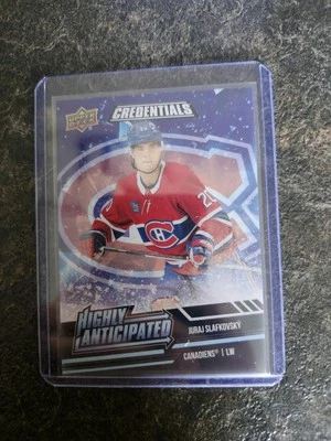 2022-23 Upper Deck Credentials Highly Anticipated Juraj Slafkovsky HA-5 - Image 1 of 2