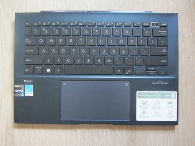 Original Asus OEM ZenBook 14 UX3402 Q409 TECLADO REPOSAMANOS PANEL TÁCTIL AZUL Foto 1 de 2