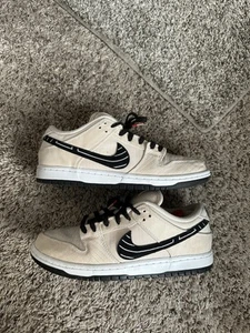 Size 8.5 - Nike Albino & Preto x Dunk SB Low Jiu-Jitsu - Picture 1 of 6