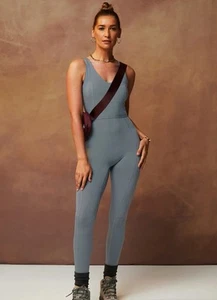 NWT FABLETICS Stormcloud Motion365+ Jumpsuit Size S - Picture 1 of 10