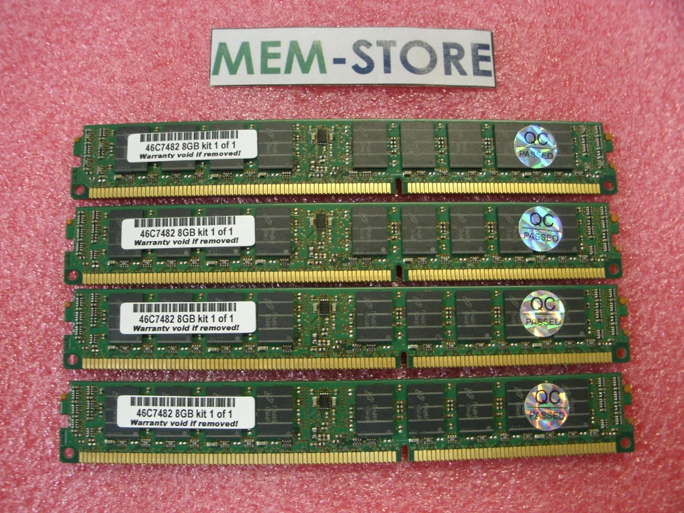 32GB 4x8GB DDR3 1066MHz Memory IBM System x 3200 M3 7327 x3250 M3 4251 x3850 x5 - Image 1 of 1