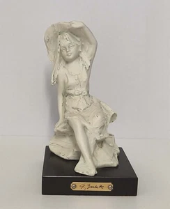 G Barbetta Capodimonte Flavia Vera Porcellana Girl With Hat Figurine 605/1000 - Picture 1 of 4