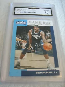 ERIC PASCHALL WARRIORS 2019 CONTENDERS DRAFT GAME BIGLIETTO GIORNALIERO RC # 31 GRADO 10 - Foto 1 di 2