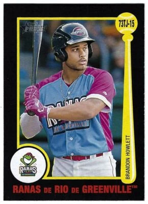 2022 Topps Heritage Minor League 1973 Tarjetas #73TJ-15 Brandon Howlett Ranas de - Image 1 of 2