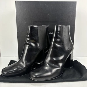 Saint Laurent YSL Chelsea Boots Size 37 US 6 UK 4 Black Box & Dustbag - Picture 1 of 14