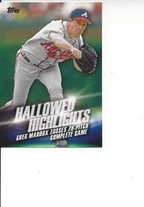 2016 Topps Series 2 Hallowed Highlights Greg Maddux Atlanta Braves #HH 15 - Picture 1 of 1