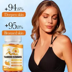 Bräunung_Gummis, natürliche Bräunungsergänzung für Hautgesundheit & Glanz 60 Stück 125g - Bild 1 von 13