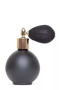 78ml Runde Matt Schwarz Parfümflasche Zerstäuber Glühbirne Pumpe, Trichter & Geschenkbox (GF) - Bild 1 von 1