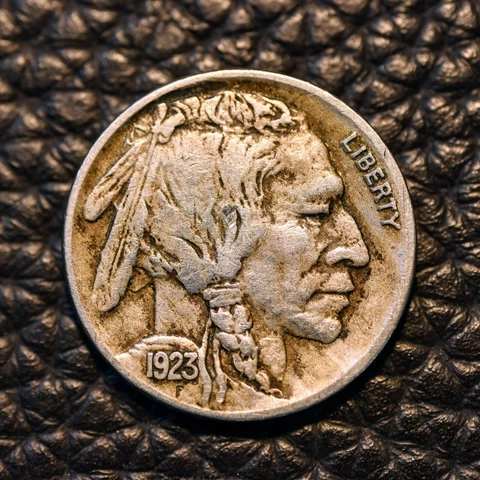 (ITM-4575) 1923-S Buffalo Nickel ~ VERY FINE (VF) Cndtn ~ THIS COIN SHIPS FREE! Cover