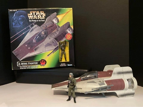 Collector's Dream!! vintage Star Wars A-wing fighter Kenner Cover