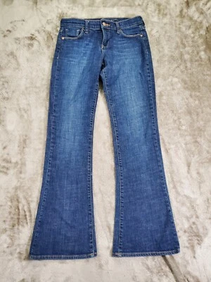 Old Navy The Sweetnheart Low-Rise Flared Blue Denim Jeans Size 1 Regular Stretch - Image 1 of 4