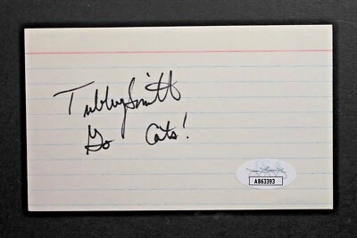 Tubby Smith Kentucky GO CATS Coach Autographed 3x5 Signed Index Card JSA COA - Image 1 of 3