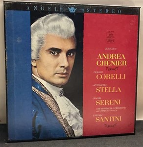 A100 Giordano: Andrea Chénier, Angel Records SCL 3645 - Classical 3 LP Box Set - Imagen 1 de 3