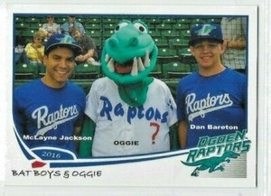 2016 Ogden Raptors (Rookie Advanced-Los Angeles Dodgers) Oggie (mascot)