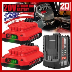 2PACK 20Volt For Craftsman V20 3.6Ah Li-ion Battery CMCB204 CMCB202 /Charger - Picture 1 of 18