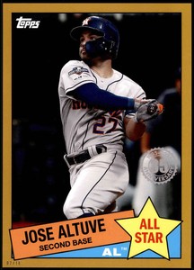 Jose Altuve 2020 Topps 1985 35th Anniversary All-Stars 5x7 Gold #85AS-25 /10 Ast