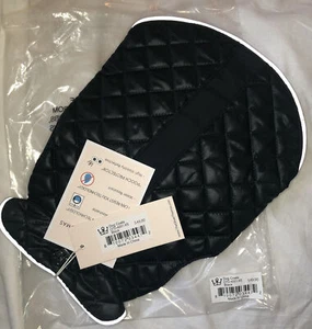 Dog Coats By Oliver Thomas Black with Blue Dog Personality Pattern Inside New - Picture 1 of 12