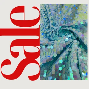 Paillette Sequins - Round Sequin Mermaid Medium Sequins Fabric By Yard - Picture 1 of 4