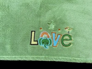 Step By Step Green LOVE Baby Sicherheitsdecke Fleece Elefant Vogel Lovey 30x45 - Bild 1 von 4