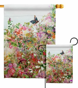 Flower Garden Flag Floral Spring Decorative Small Gift Yard House Banner - Picture 1 of 17