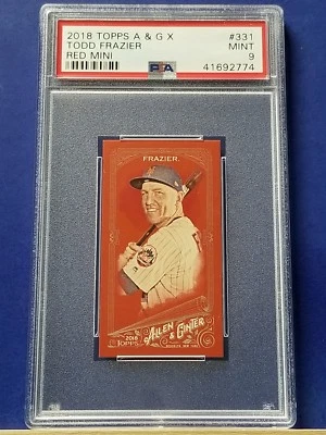 Todd Frazier - 2018 Topps Allen & Ginter X Mini Red Parallel   PSA 9  #3/5 - Image 1 of 2