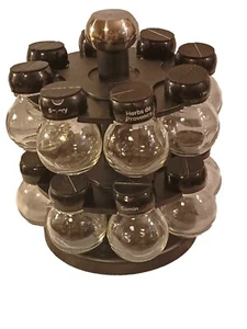 Rotating Spice Rack with 16 Jars – Shaker Lids – Countertop Organizer – As Seen - Picture 1 of 9