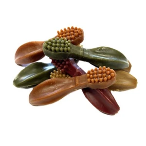 50 x Large Toothbrush Vegetarian Dog Treats Chews 100% Meat-Free 100% Natural - Picture 1 of 11