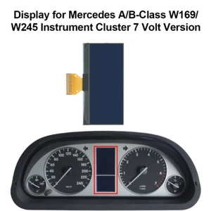 Display für Mercedes A/B-Klasse W169 W245 Kombiinstrument 7 Volt Version - Bild 1 von 7
