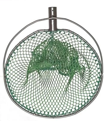 Kescher oval inkl Netz 15mm Abfischen,Teichwirtschaft Hamen,Profi Fischzucht neu - Bild 1 von 4