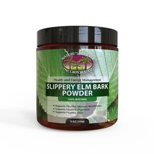 Slippery Elm Bark Powder Wild Crafted 8OZ - Sore Throat, Cough, & Skin Support - Picture 1 of 2