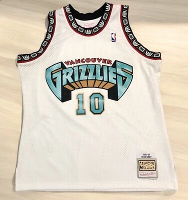 Camiseta deportiva 100 % auténtica Mike Bibby Mitchell Ness 98 99 Grizzlies talla XL para hombre Foto 1 de 4