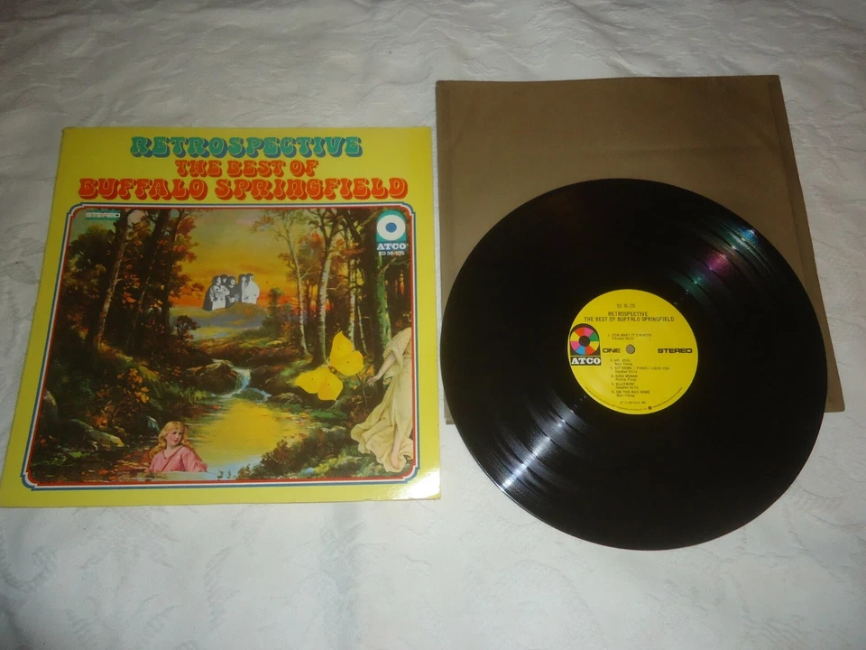 BUFFALO SPRINGFIELD-RETROSPECTIVE 1977 ATCO RECORDS REISSUE LP SD 38-105 EXC VG+ - Image 1 of 1