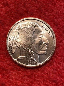 Indian/Buffalo 1 oz Round .999 Fine Copper - Picture 1 of 2
