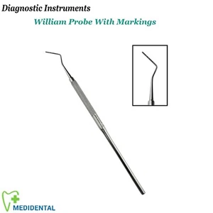 Profi Parodontal Sonde Williams Tasche Tiefe Messung Zahnärzte - Bild 1 von 5