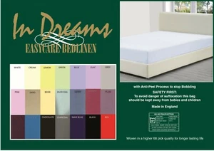 Large emperor 7' X 7' 214cm x 214cm bed fitted sheets 10" box polycotton - Picture 1 of 27