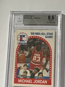 1989-90 NBA Hoops #21 Michael Jordan Allstar Bulls - Beckett BGS 8.5 Near Mint - Bild 1 von 2